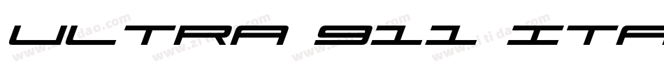 Ultra 911 Italic字体转换